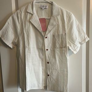 Linen button down